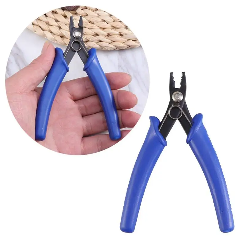 

Handheld Diagonal Cutters High Leverage Angled Pliers Soft Handle Wire Cable Side Snips Flush Plier(Positioning Bead Plier)