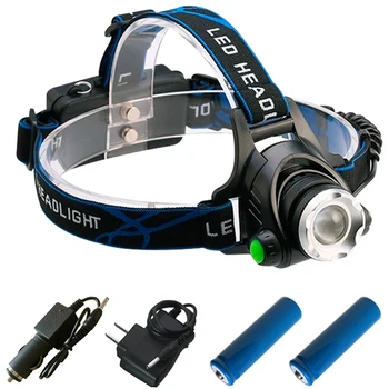 

White yellow light xm l2 head lamp led headlight t6 headlamp rechargeable 18650 head torch led lamp waterproof head flashlight