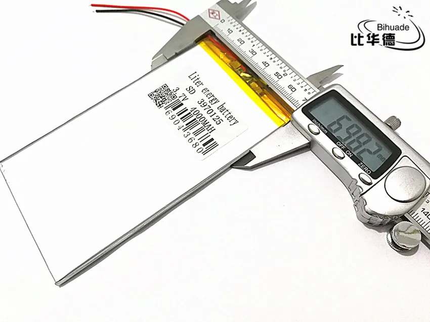 3,7 V, 4000 мАч, 3970125 PLIB(полимерный литий-ионный аккумулятор) литий-ионный аккумулятор для планшетных ПК, gps, mp3, mp4, сотовый телефон, динамик