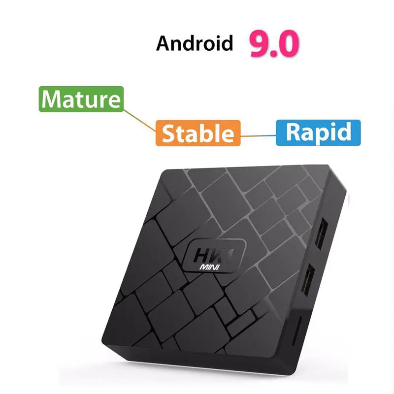 Hk1 Мини Смарт ТВ приставка Android 9,0 2Gb+ 16Gb Rk3229 четырехъядерный Wifi 2,4G 4K 3D Hk1Mini Google Netflix приставка(Us Plug