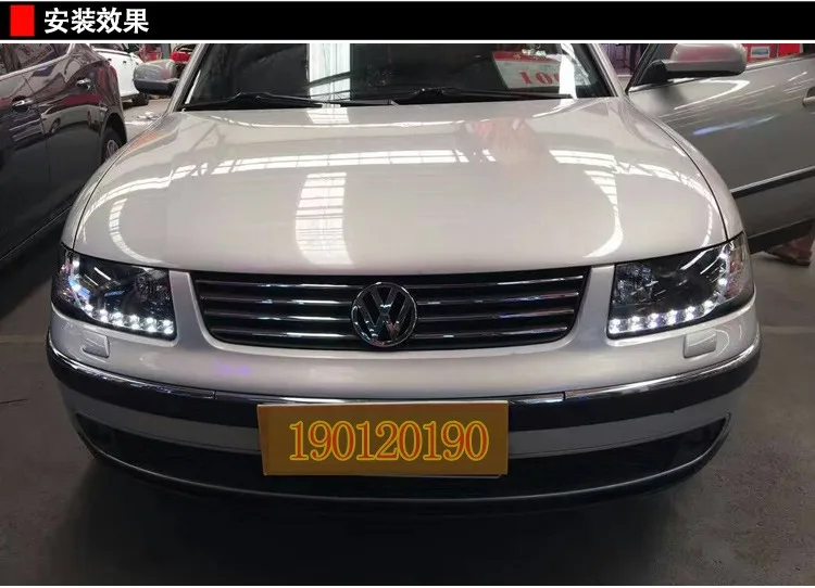 JGD абсолютно стиль для VW PASSAT B5 светодиодный налобный фонарь 2000-2007 Биксеноновая фара светодиодный DRL Автомобильные фары