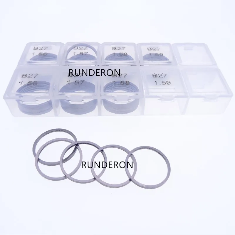 

40 PCS High Quality Steel Diesel CRI Common Rail Injector Repair Adjustment Washer Shim B27 Size 1.56-1.59 Accuracy 0.01mm