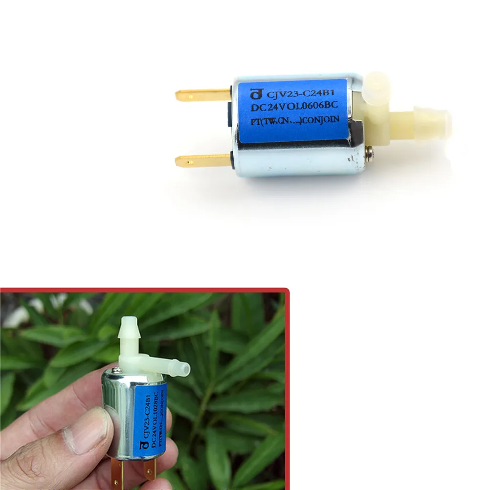 1PCS 24V DC small plastic Solenoid Valve for Gas Water Air normally closed
