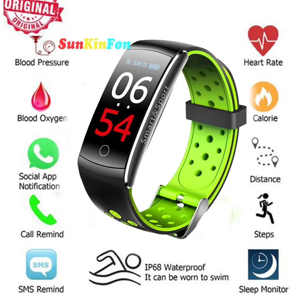 U17 HD Color Screen Smart Wristband Bracelet Dynamic Heart Rate Blood Pressure Oxygen Smart Band for Huawei Mate RS 10 Pro S 9 8