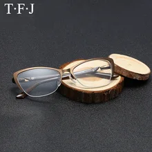 Новые дизайнерские оптические очки для чтения для женщин качественные легкие Модные металлические квадратные полуобода классические лупы очки