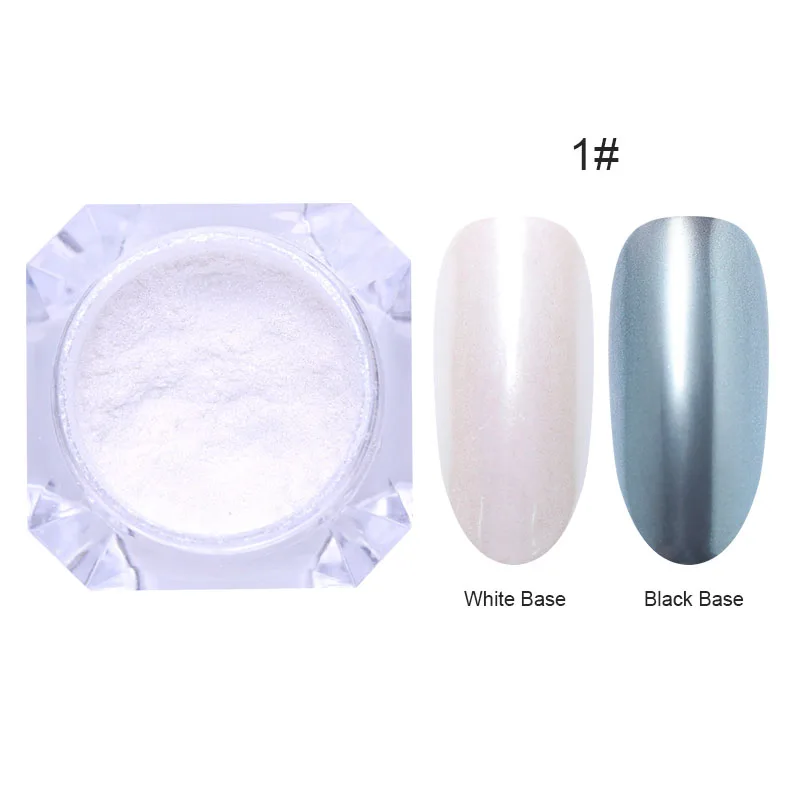 3 صناديق مرآة مسحوق مجموعة مسمار الفن الكروم الصباغ الغبار قذيفة DIY بريق مانيكير الأزرق الأرجواني ديكور نصائح