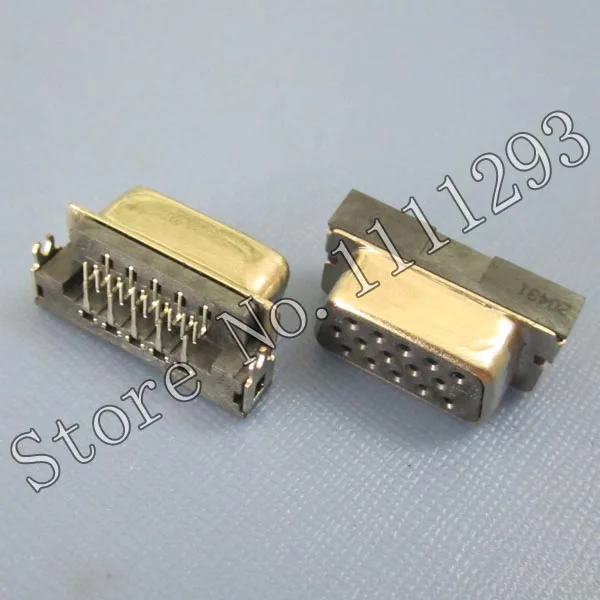 10 шт./лот VGA Jack D-SUB 15P F R/A DIP для Asus K43SJ K43S A83S A43S X43S X44H K54L A84S K84L X84H X84L и т. Д. Разъем