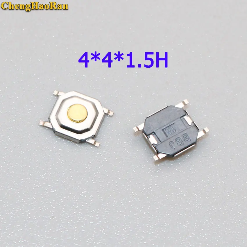 

ChengHaoRan 50PCS SMD 4*4*1.5MM 4X4X1.5MM Tactile Tact Push Button Micro Switch Momentary
