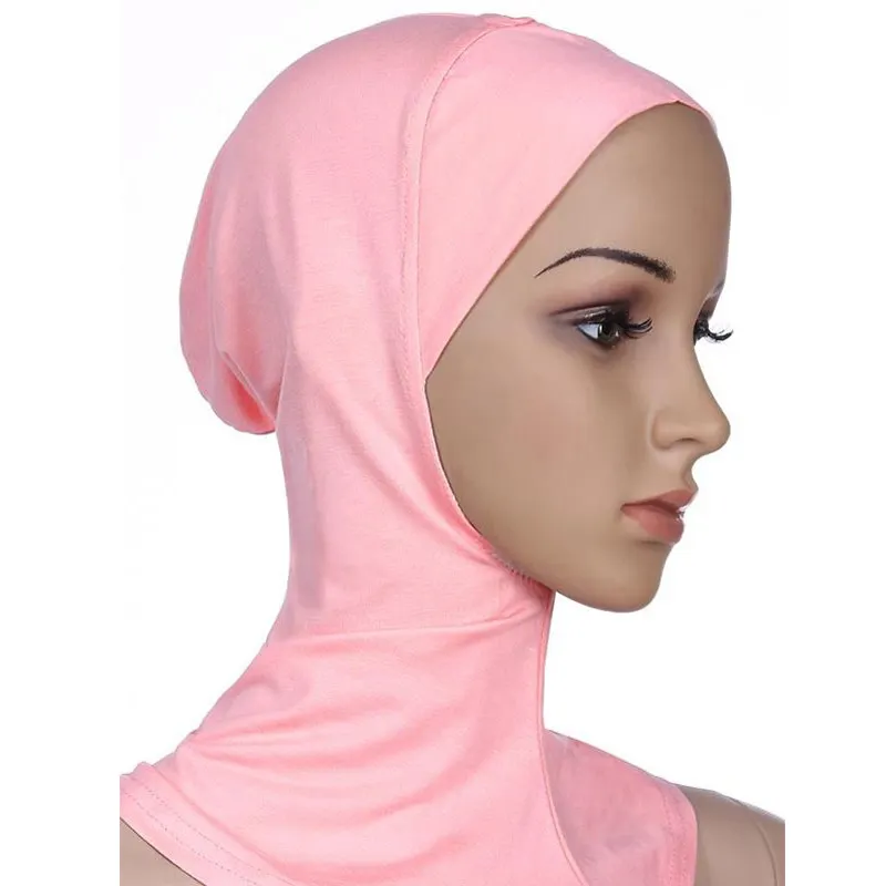 Хлопковые шали распродажа полный мусульманский исламский шарф хиджаб и крышка хиджаб женщин - Цвет: Pink