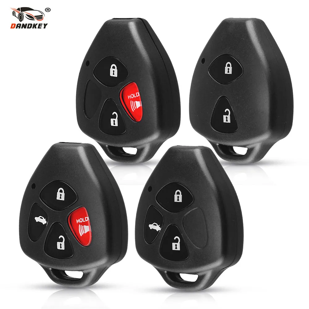 

Dandkey 10pcs Remote Key Shell For Toyota Camry Yaris RAV4 Corolla Avalon Venza Key 2010 2008 2 3 4 Buttons Without Blade Case