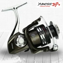Yumoshi все металлические спиннингом Рыбная ловля by1000-7000 серии 12+ 1bb спиннингом высокий жесткий алюминиевый сплав Рыбалка колеса
