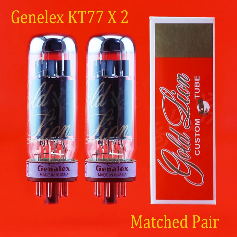 2шт Genalex-Gold Lion KT77(EL34) Электро клапаны вакуумные трубки подходящая пара для усилителя