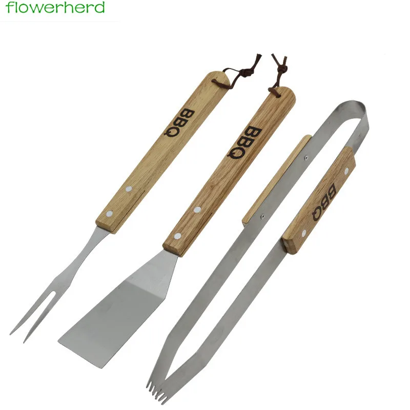 Juego de Herramientas parrilla de barbacoa, utensilios de acero inoxidable asar, espátula barbacoa, tenedores Tong y Turners de hilera, uds.|Tornadoras| - AliExpress