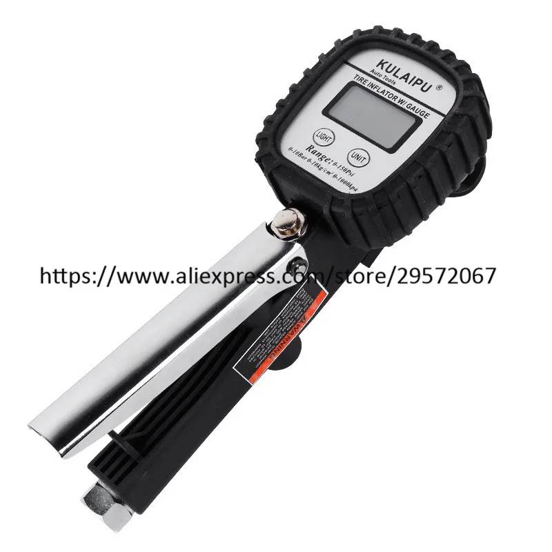 US $28.00 Digital Car Truck Air Tire Pressure Inflator Gauge Lcd Display Dial Meter Vehicle Tester Tyre Inflation Gun Monitoring Tool