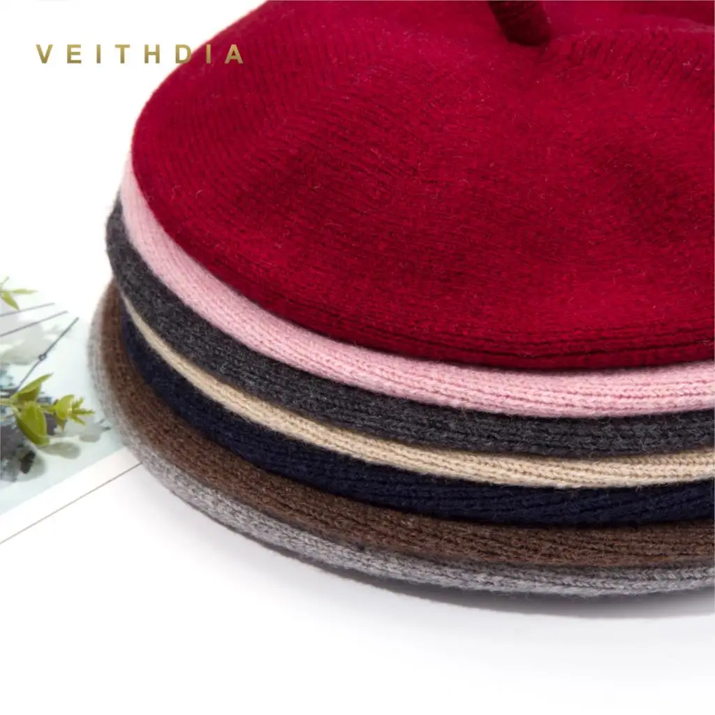 Зимняя шапка VEITHDIA береты новинка 2019 шерстяные кашемировые женские теплые