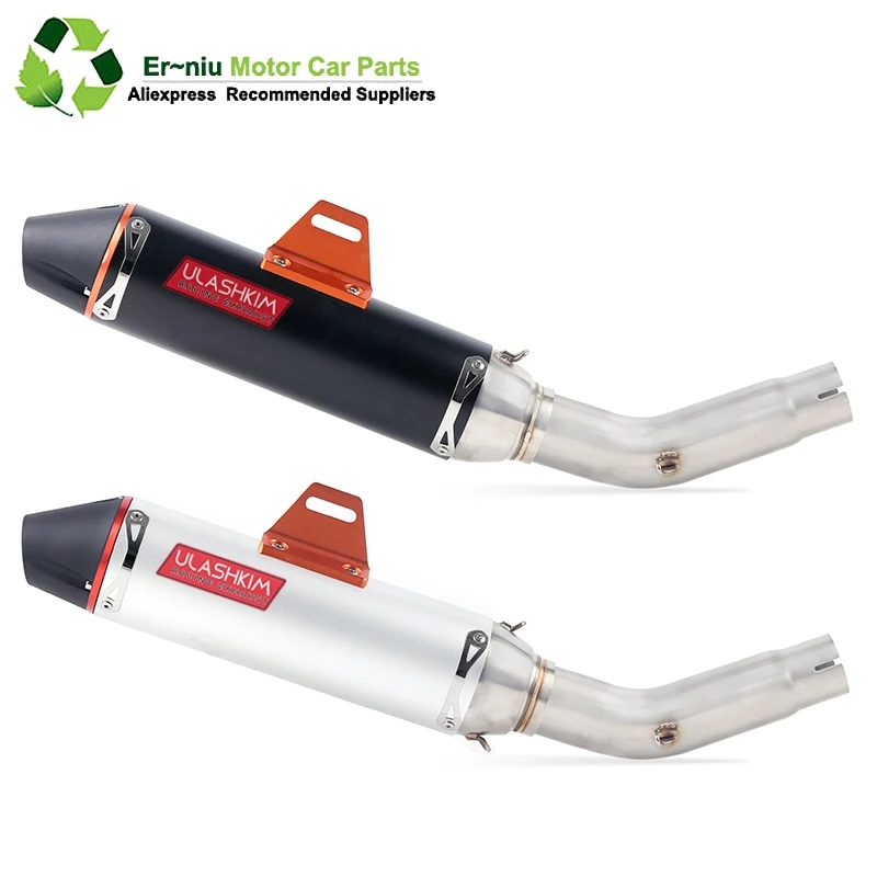 

Full System Slip On For suzuki GSR750 GSR 750 Motorcycle Exhaust Muffler Escape Middle Link Pipe With DB KILLER