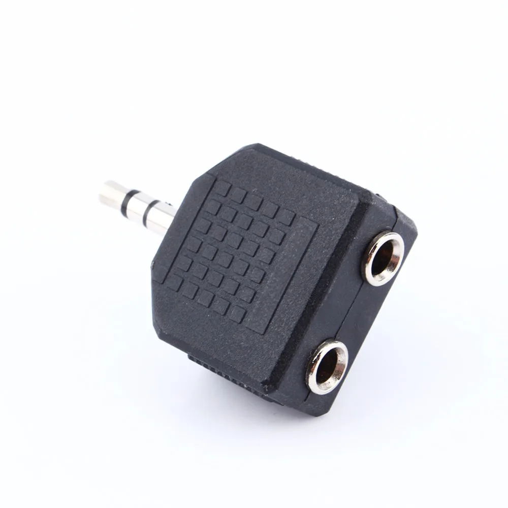 Audio Jack Plug of 3.5mm 1 to 2 Double Earphone Headphone Y Splitter