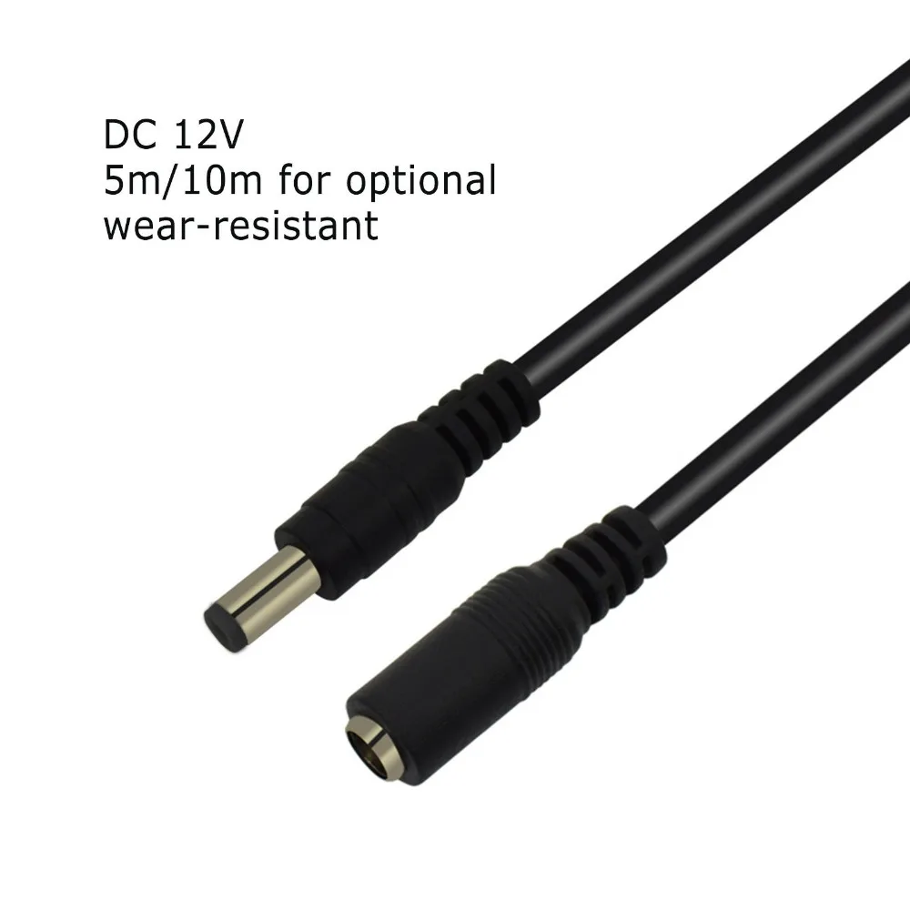 Zoohi 5 м 10 М силовой удлинитель 5,5 мм x 2,1 мм DC стандартный шнур для камеры видеонаблюдения