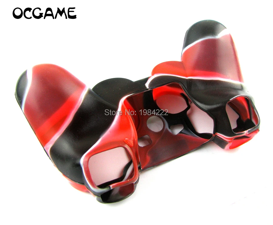 

2pcs/lot Camouflage Soft Anti-slip Protective Silicone Cover Case Shell For playstation 3 PS3 Controller OCGAME