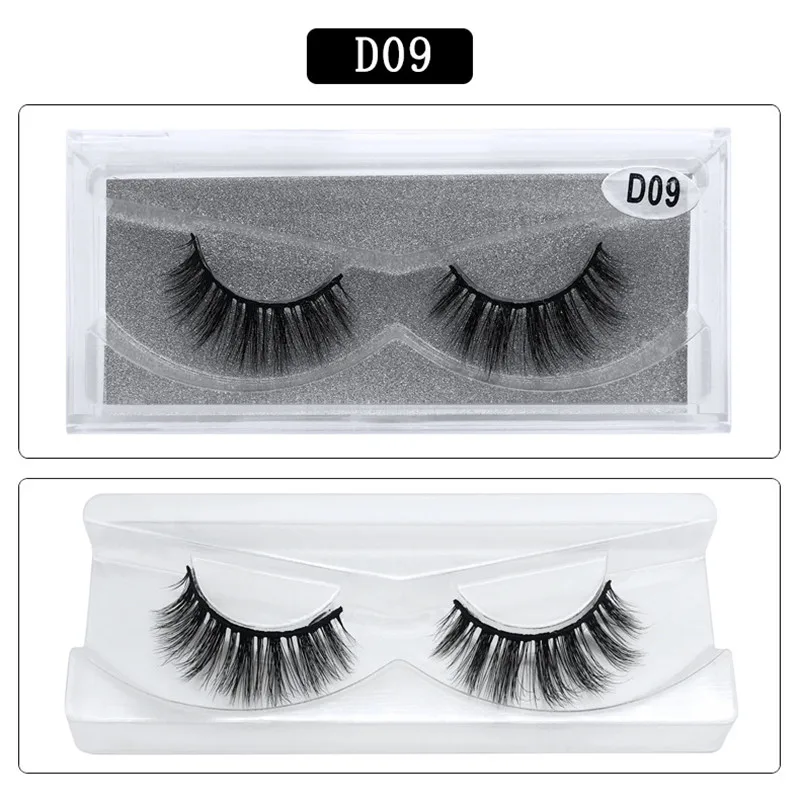 

3D Real Mink Lashes Eyelashes Extension Thick Winged Volume Eye Lashes 100% Handmade Glitter Packing 5 Styles 1 Pair