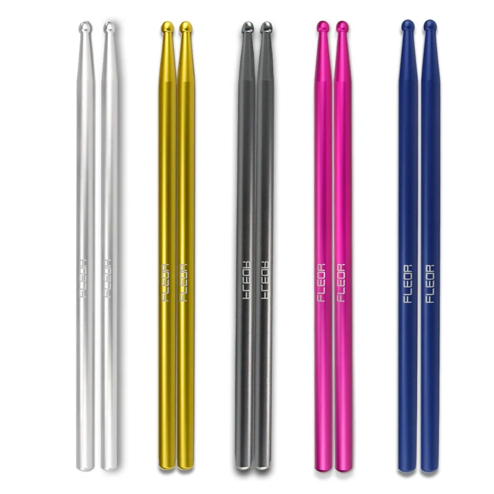 

1 Pair 5A Durable Drumsticks Aluminum Lightweight Drum Sticks with anti-slip Grip For Drum Musical Instruments Accessories