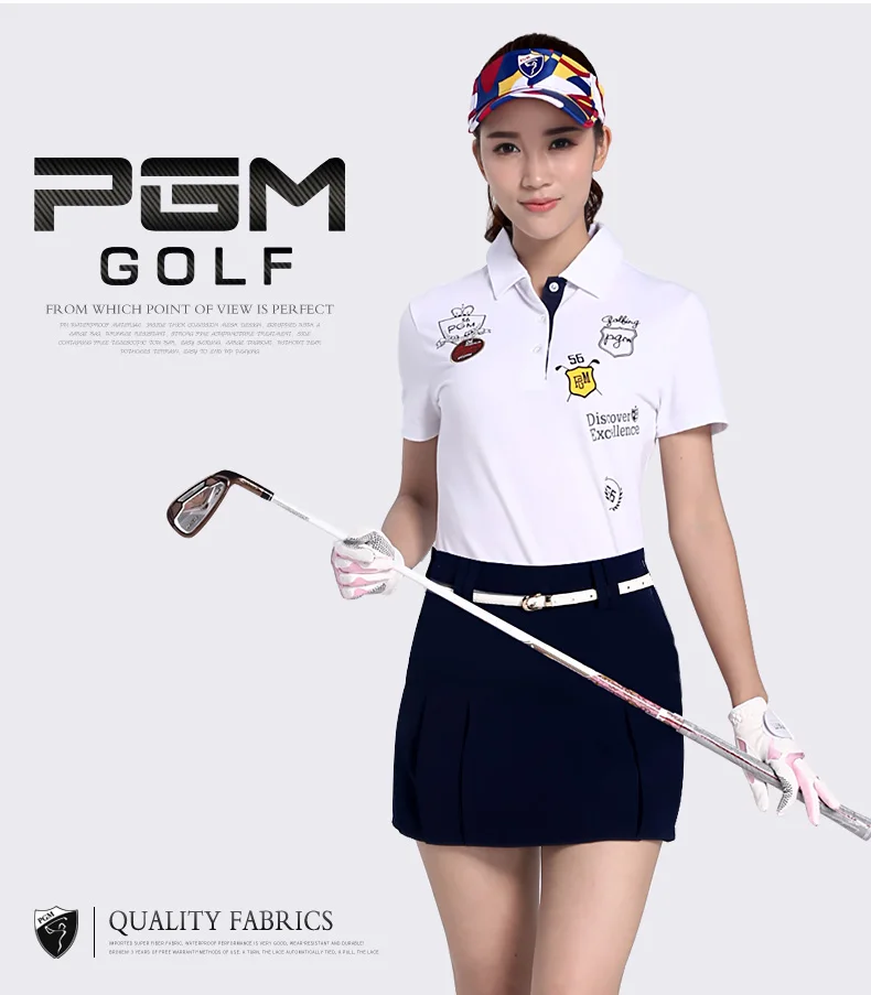 Высокое качество! PGM бренд Открытый Спорт Высокое качество хлопок Мягкий дышащий Сплошной леди девушки короткая женская юбка для гольфа