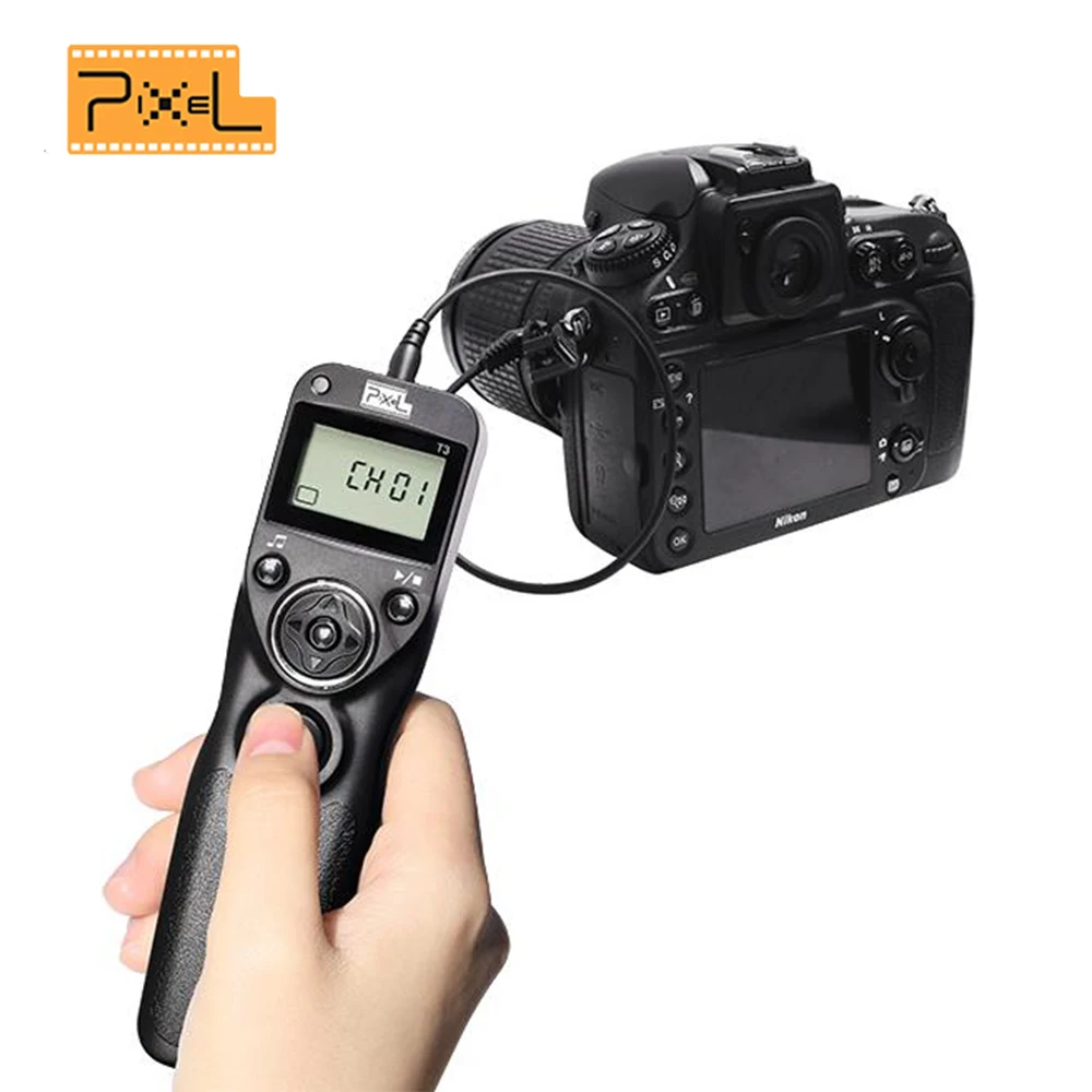 Для Nikon EOS D7100 D7000 D7200 D3100 D3200 D5000 D5100 D5200 D5300 D600 D750 пикселей T3 DC2 ЖК экраном таймером и