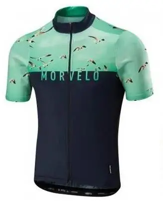 New Morvelo Men Cycling Jersey MTB bike short sleeve bicycle tops Breathable Outdoor Sportswear maillot ropa ciclismo - Color: as picture