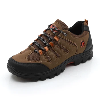 JXGXSX Men’s Work Shoes Outdoor Sneakers Men Mesh Shoes Non-slip Wear-resistant Fishing Shoes Male Desert Boots Drop Shipping