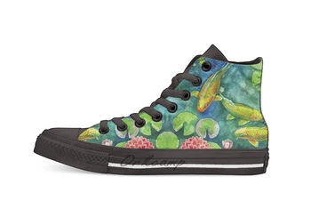 

pond Casual High Top Canvas shoes sneakers Light Walking Shoes