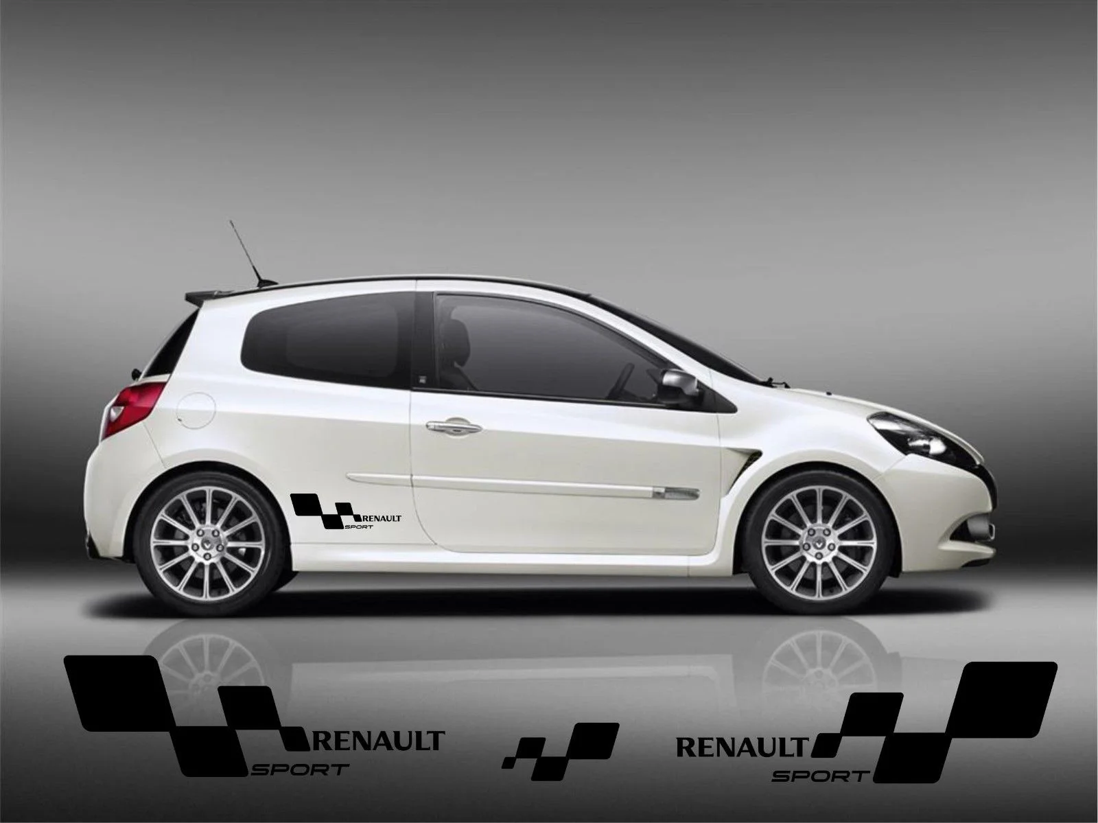 Для 2 шт./пара Renault Clio Megane Twingo Sport cup RS наклейки графика r27 трофей 197 | Автомобили и