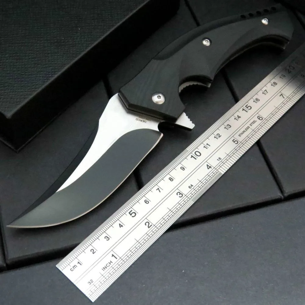 

Brave Fighter C196 Tactical Folding knives With CPM S30V Blade G10 Handle Ball Bearing OEM Camping mountaineering tools knife &