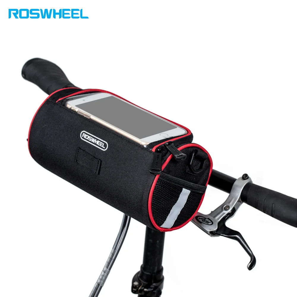 ROSWHEEL 3L Bicycle Bag Water Resistant Bicycle Front Map Bag Cycling Pouch Sling Pack Cycling