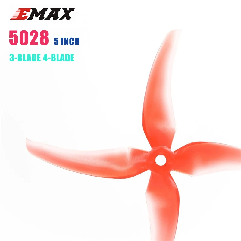 6 Pairs Emax Avan Scimitar 5028 5 Inch 5x2.8x3 5x2.8x4 3-blade 4-Blade Propeller for RC Drone FPV Racing Replacement Parts | Игрушки и
