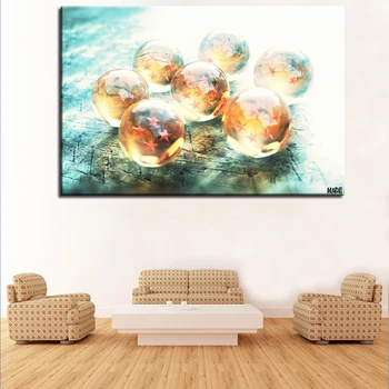 

Canvas Pictures Home Decor For Living Room 1 Piece Cartoon Dragon Ball Z Painting Prints Anime Goku Vegeta Poster Wall Art Frame
