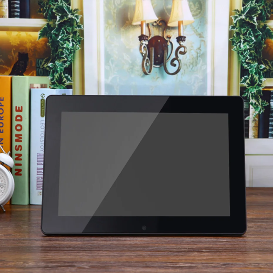 

12" LCD Digital Photo Frame 1280*800 High Resolution Picture Frame With Alarm Clock MP3 Movie Player Remote Control