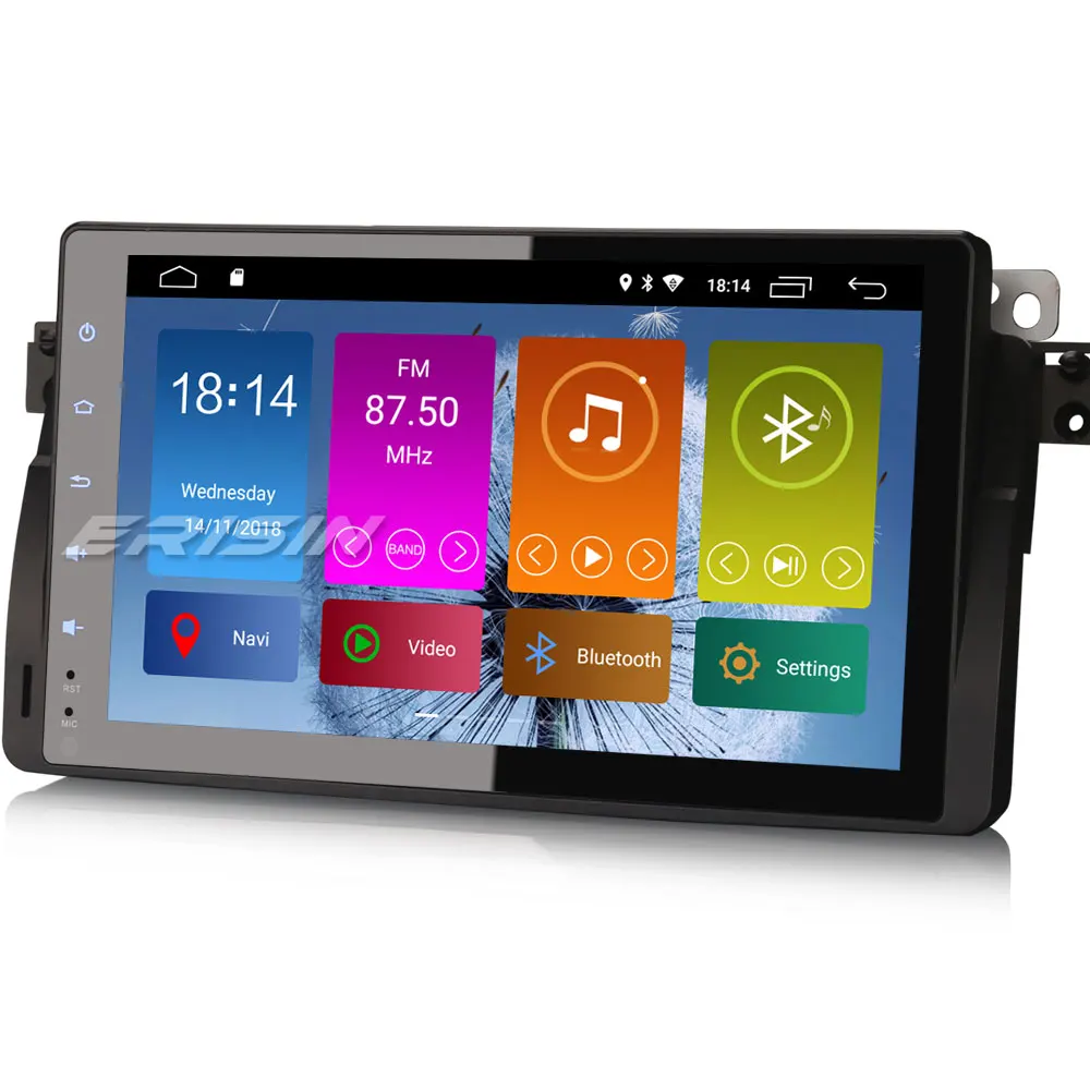 Excellent Erisin ES2996B 9" Car Multimedia Player Auto Radio Android 9.0 DAB+ DVR OBD GPS for BMW 3er E46 M3 Rover75 MG ZT 1