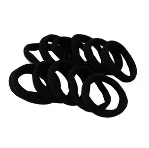 10PCS Candy Color Women Elastic Cloth Hair Bands Scrunchie Hair Tie Ring Rope Girls' Ponytail Holder Casual Headwear Accessories - Image 2