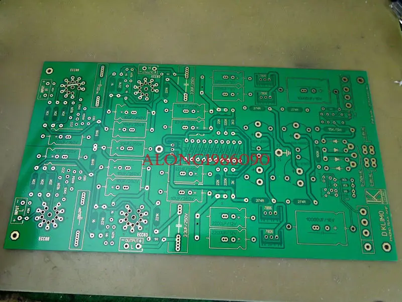 

GZLOZONE ECC88+12AX7 Tube MM Phono preamplifier bare PCB base on D KLIMO MELIN L11-10