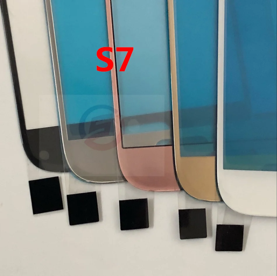 5 шт./лот Замена ЖК-дисплей спереди Сенсорный экран Внешний Стекло объектив для samsung Galaxy S7 G930 G930A G930F G930T ААА+ Качество
