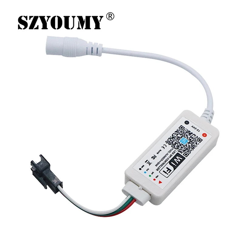 

SZYOUMY WiFi LED Magic controller Music Smart iOS Android APP for WS2801 WS2811 SK6812 WS2812B IC 2048 Led Strip light 12V 24V