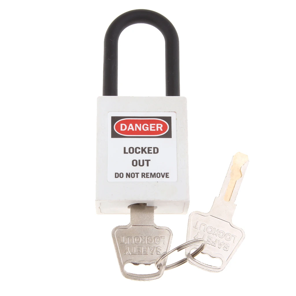 1 Piece Safety Security Lockout Padlock Keyed Lockout Tagout Safety Padlock Different PVC Stainless Steel 