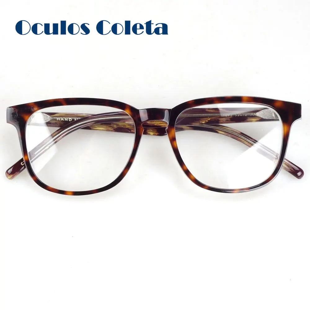 

Large size glasses frame Italian handmade acetate