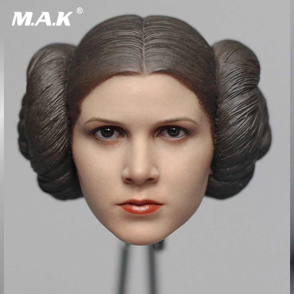 

1/6 Scale Female Head Sculpt Princess Leia Female Head Carved Model For 12'' Action Figure Accessory