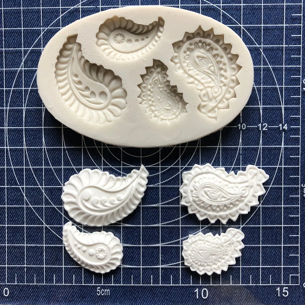 

Cake Tool 1 pc water drop flower button bead lace Silicone Mould Sugarcraft Chocolate fondant tool sugarcraft mold