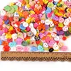 100Pcs Mixed Cartoon Dyed Shank Flatback Plastic Buttons For Clothing Kids Coat Boots Sewing Accessory Scrapbook DIY Craft M1895 2