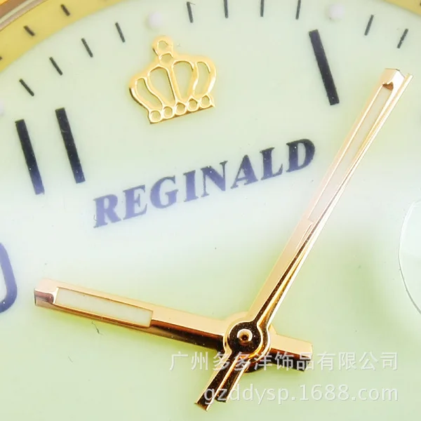 HK бренд Реджинальд роскошные золотые стальные весы подарок часы цифровой календарь кварцевые Бизнес платье мужские подарок платье наручные часы