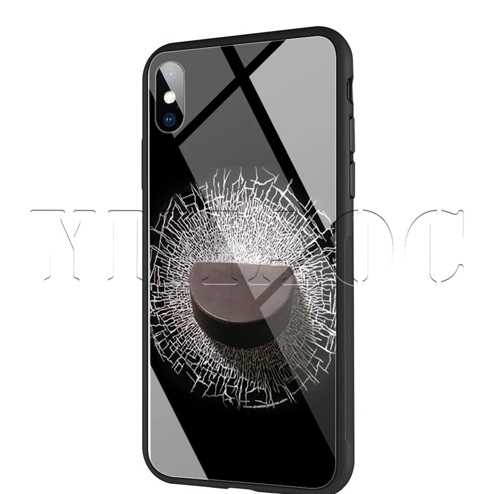 Спортивный чехол YIMAOC из закаленного стекла для хоккея с шайбой iPhone 11 Pro XS MAX XR X 8 7 6