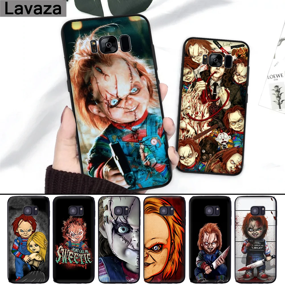 

Lavaza Charles Lee Ray Chucky Doll Silicone Case for Samsung S6 Edge S7 S8 Plus S9 S10 S10e Note 8 9