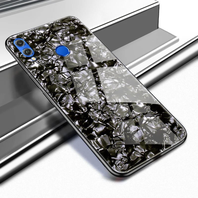 KHW2033B_1_JONSNOW Tempered Glass Phone Case For Huawei Honor 8X 8C Glossy Hard Back Cover for Honor 10 9 Lite 7C 7A Pro 7X